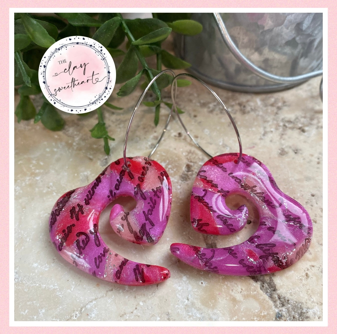 2837 Polymer clay earrings