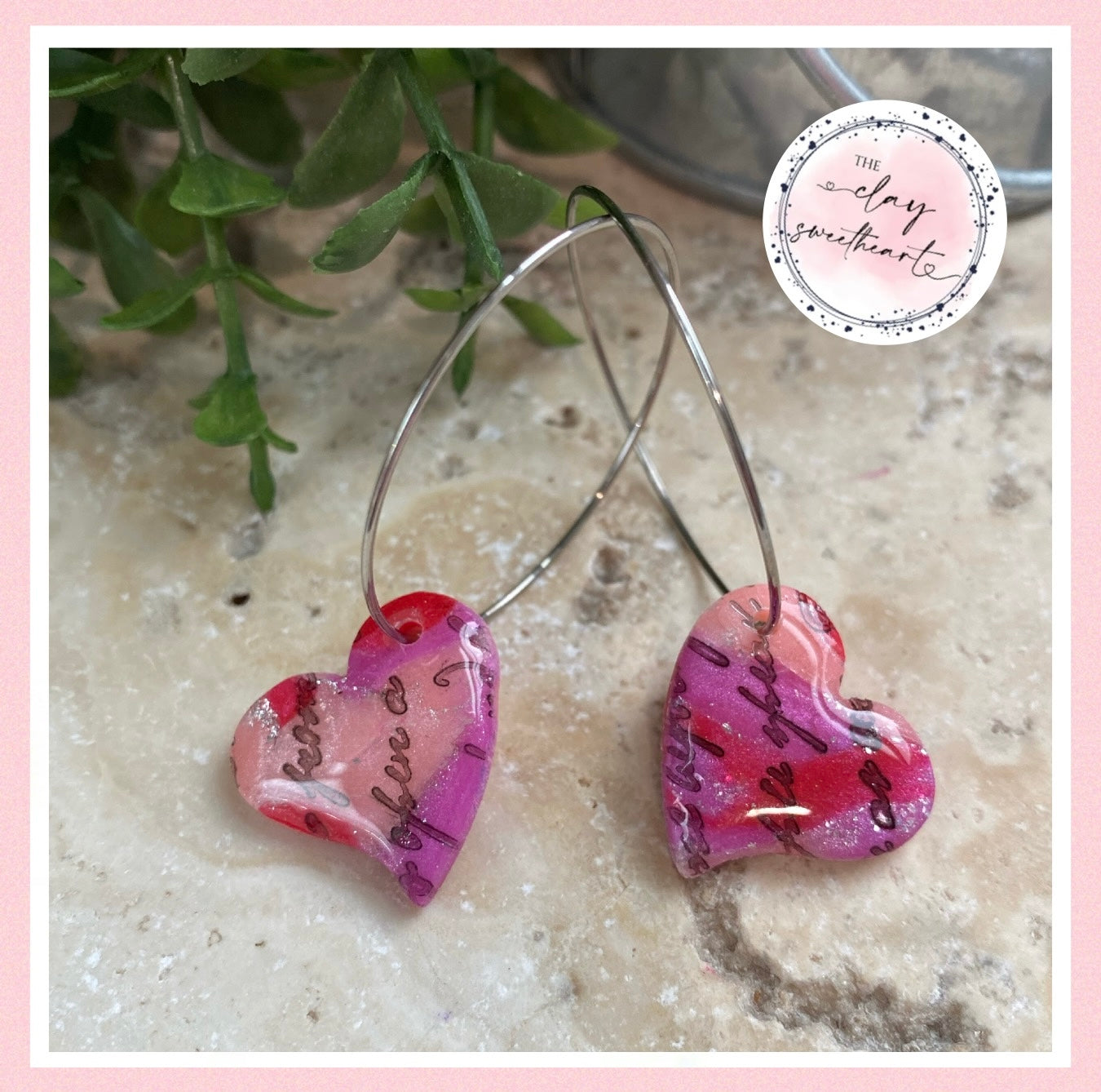 2839 Polymer clay earrings