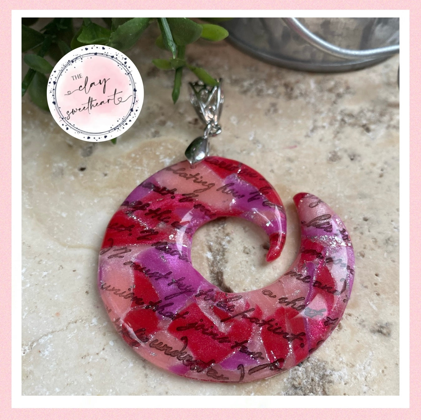 2840 Polymer clay necklace