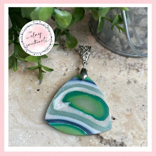 2849 Polymer clay necklace