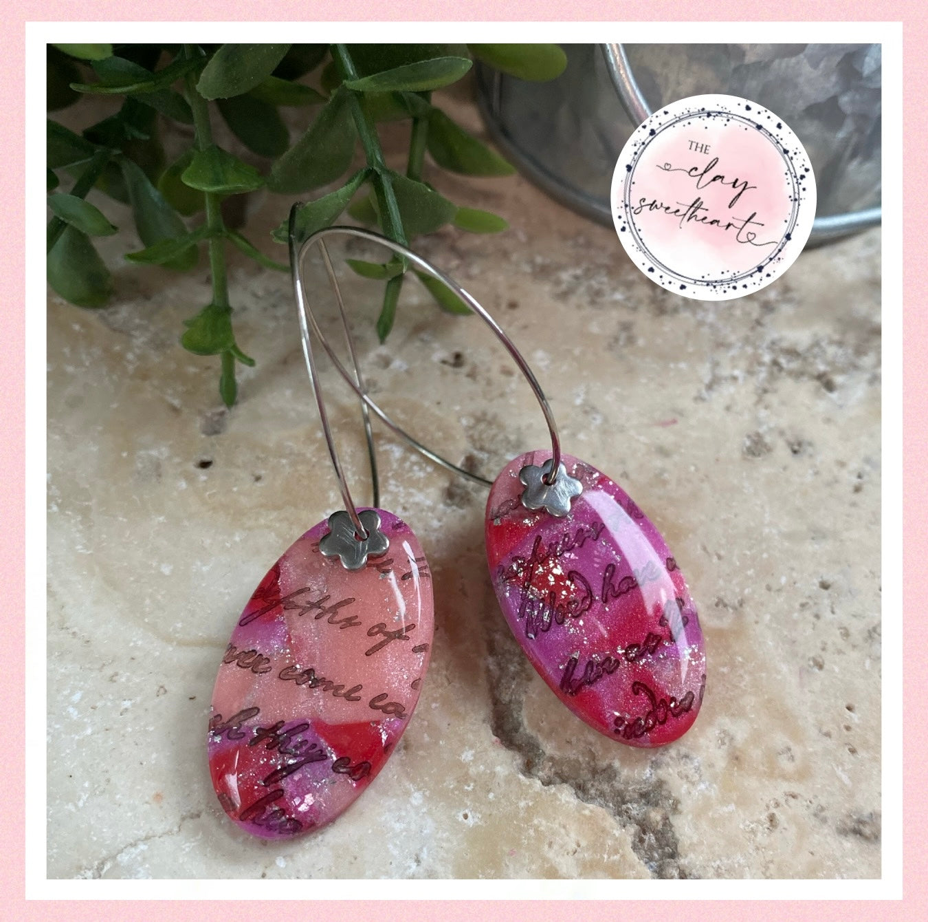 2838 Polymer clay earrings