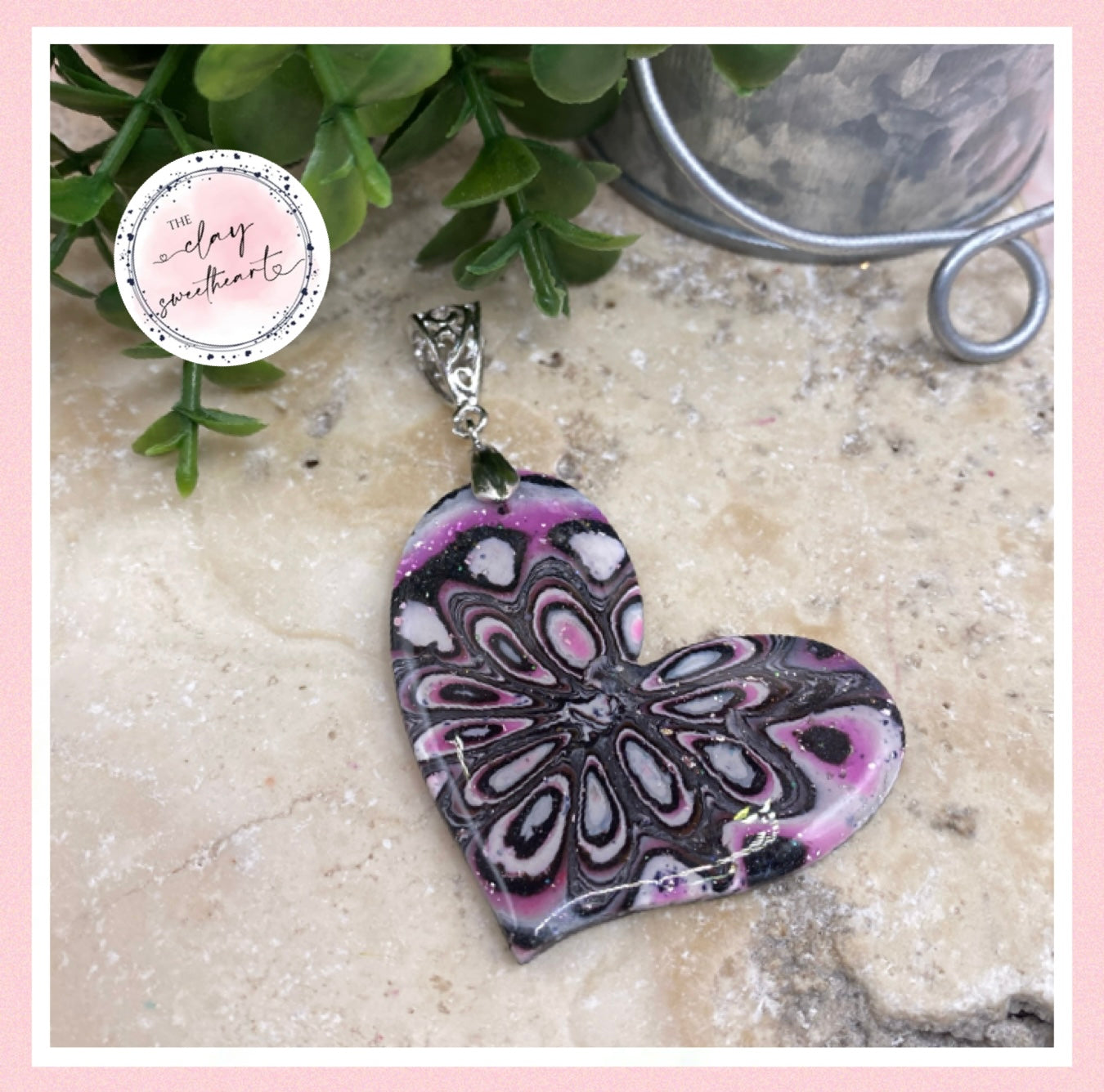2743 Polymer clay necklace