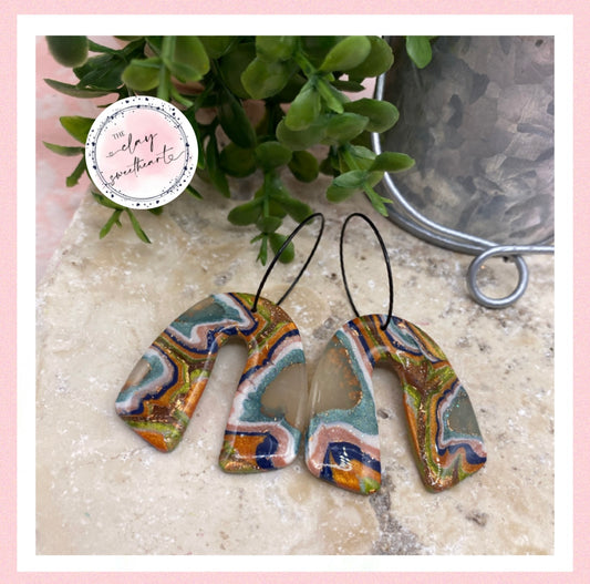 2786 Polymer clay earrings