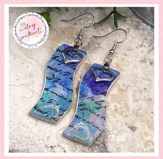 1108 polymer clay earrings