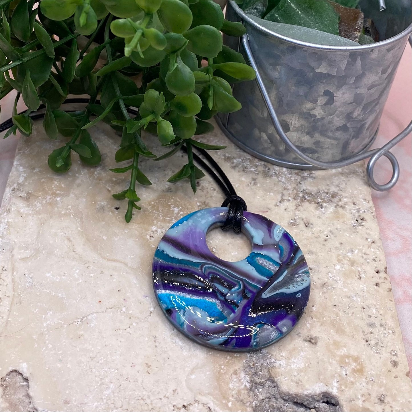 910 polymer clay necklace