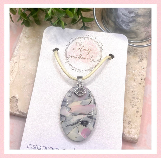 1007 polymer clay necklace