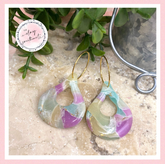 2691 Polymer clay earrings