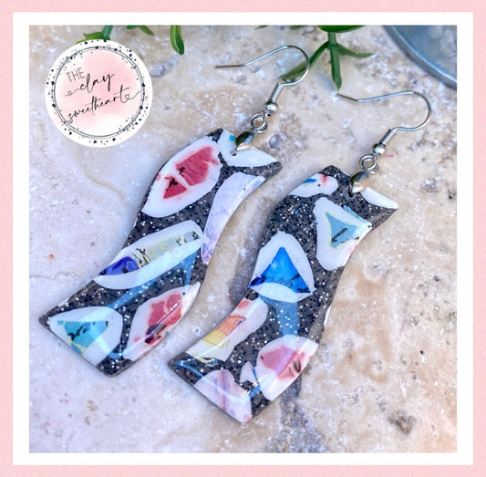 1206 polymer clay earrings