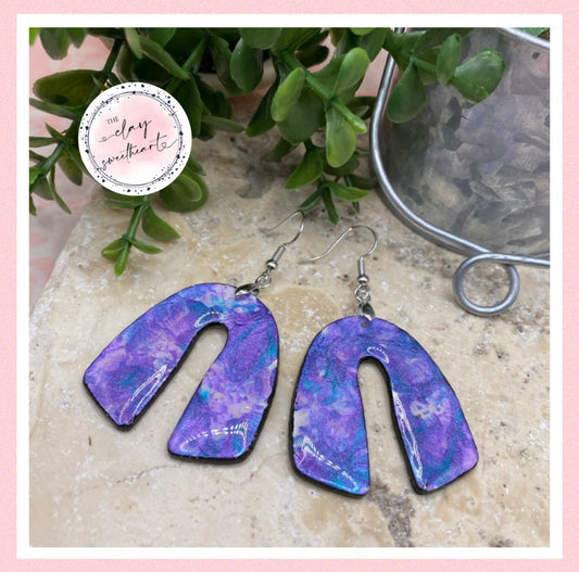 2689 Polymer clay earrings