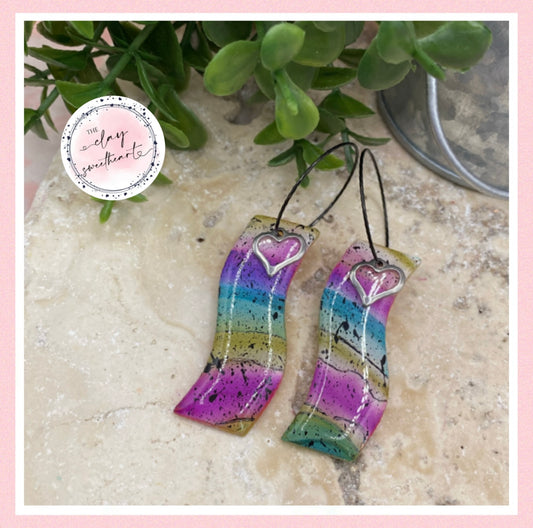 2706 Polymer clay earrings