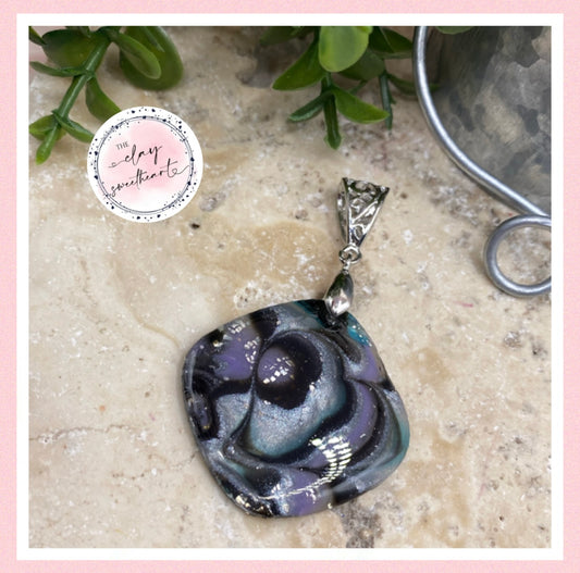 2646 Polymer clay necklace