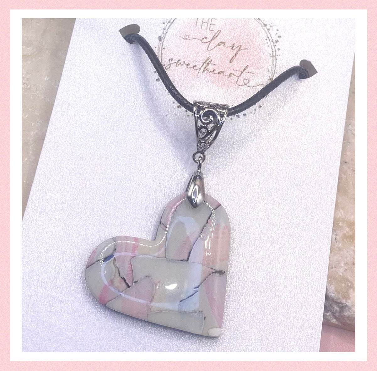 1010 polymer clay necklace