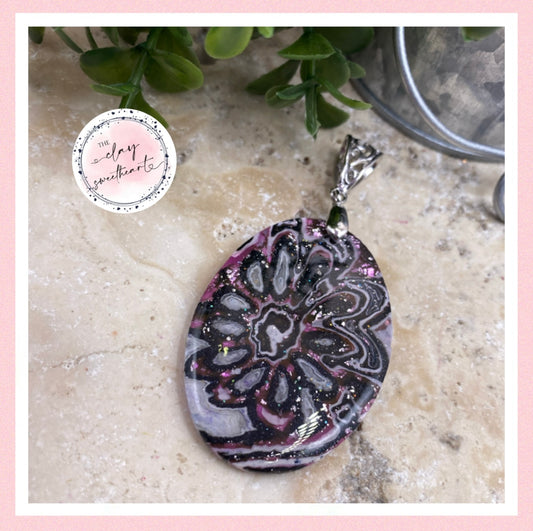 2744 Polymer clay necklace