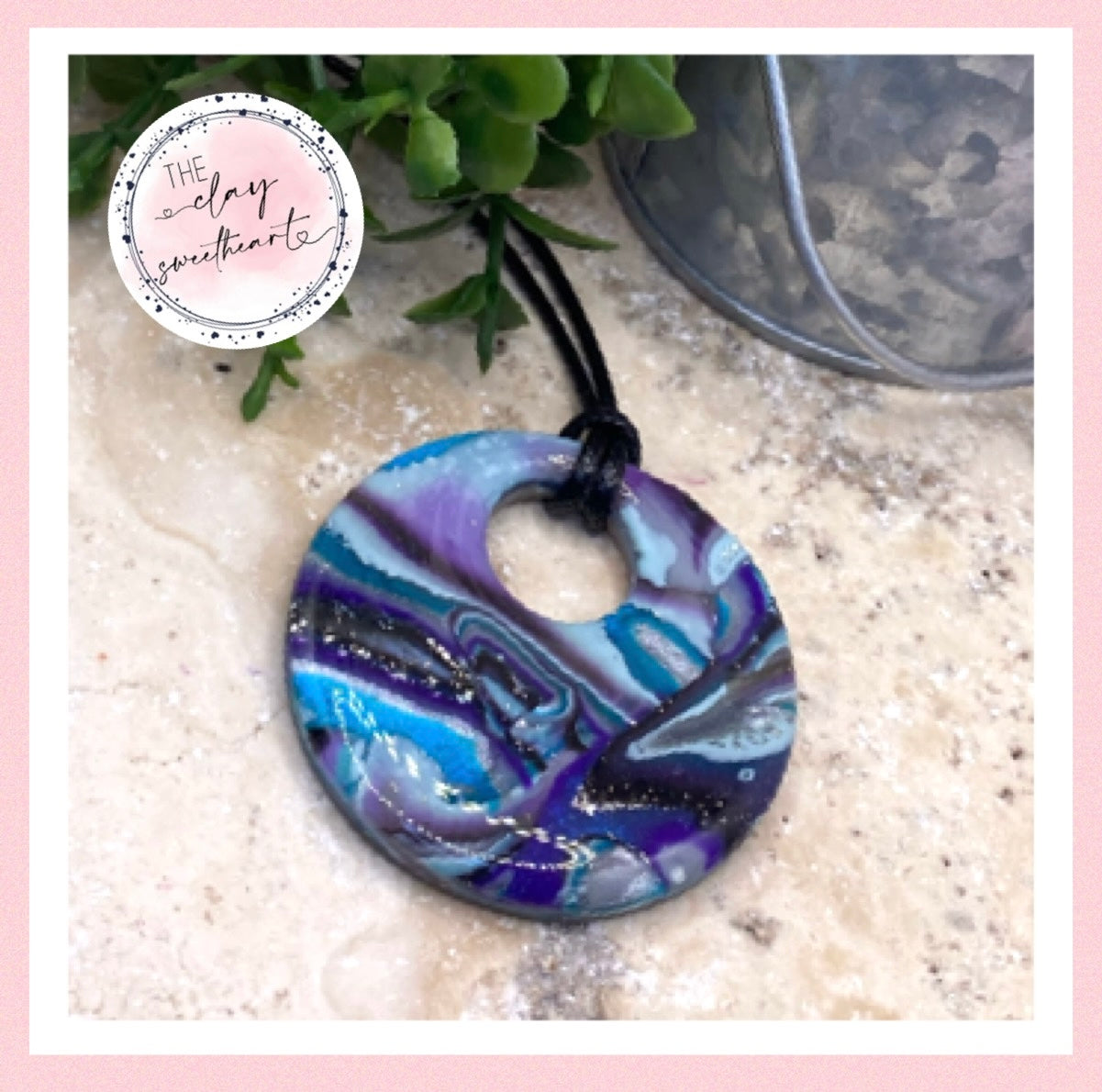 910 polymer clay necklace